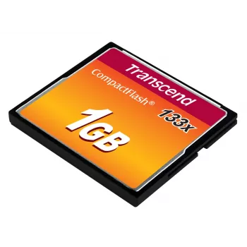 Transcend - Flash Memory Card - 1GB - 133x - CompactFlash-kaart (TS1GCF133)