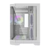 Darflash FT418 computerbehuizing + 6 aRGB-ventilatoren (wit)