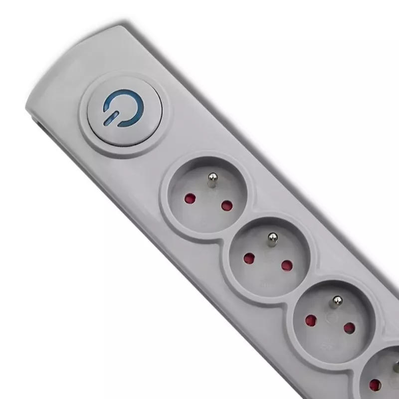 Overspanningsbeveiliging Qoltec 50272 grijs 5 AC-stopcontacten 230V 3m