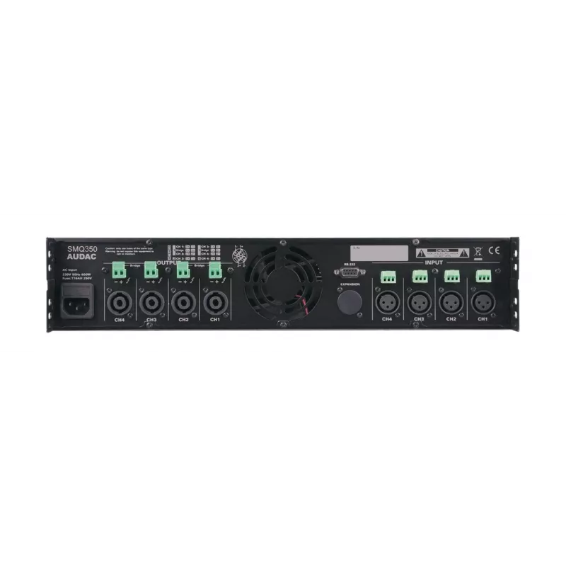Audioversterker AUDAC SMQ350 Class D 0.05% THD 95 dB SNR