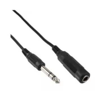 Microconnect AUDNU5 audiokabel 5 m 6,35 mm zwart