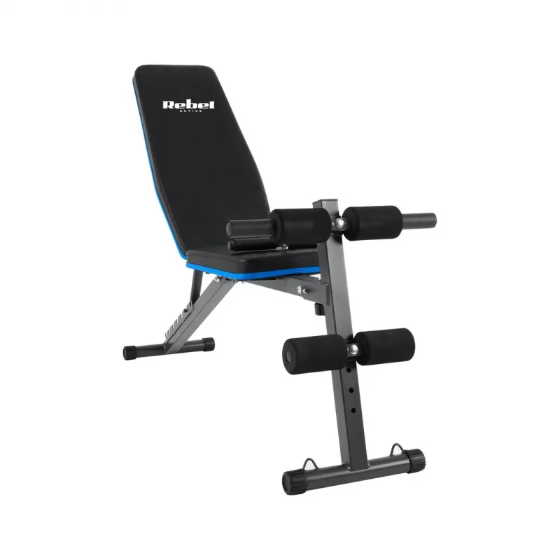 Verstelbare trainingsbank Rebel RBA-2003 met beenfixatie en weerstandsbanden