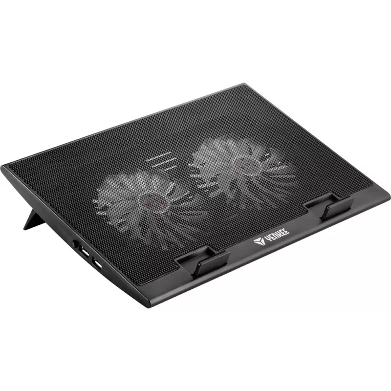 Laptop-koelpad YENKEE YSN 120 43,2 cm zwart blauw
