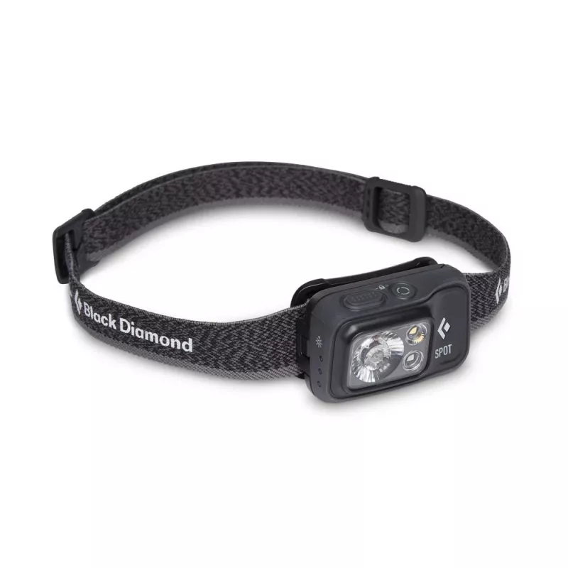 Hoofdlamp Black Diamond Spot 400 – 400 lm, LED, IPX8 waterdicht, AAA, lichtbereik 12–100 m, zwart