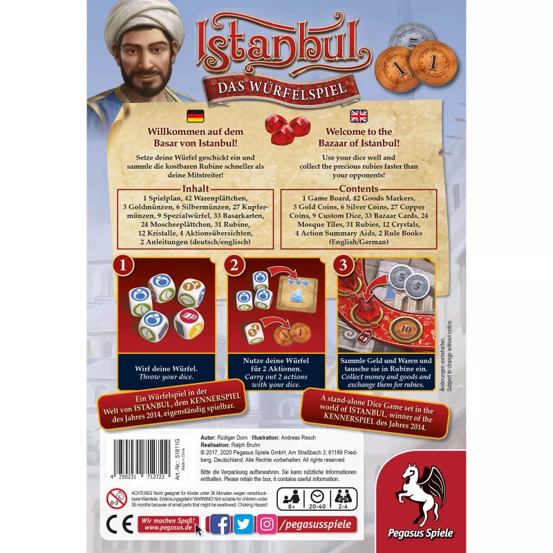 Istanbul - Das Würfelspiel, bordspel