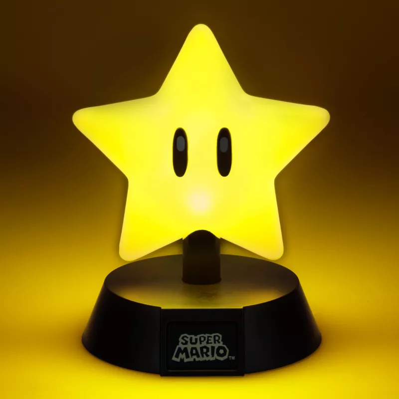 Tafellamp Paladone Super Mario Super Star Icon Light — decoratief LED-nachtlampje