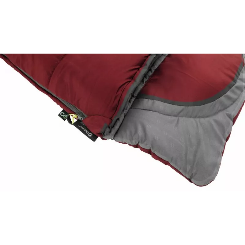 Slaapzak Outwell Contour Junior rechthoekig polyester 170 cm x 70 cm, rood