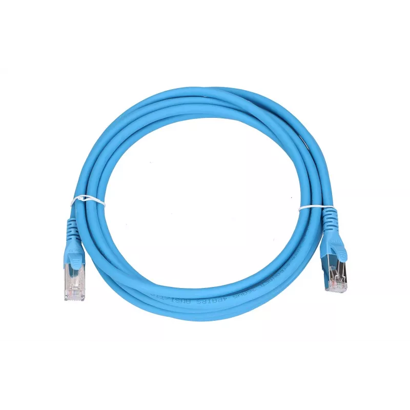 Netwerkkabel Extralink LAN Patchkabel Cat.6A RJ-45 Cat6a 3m blauw