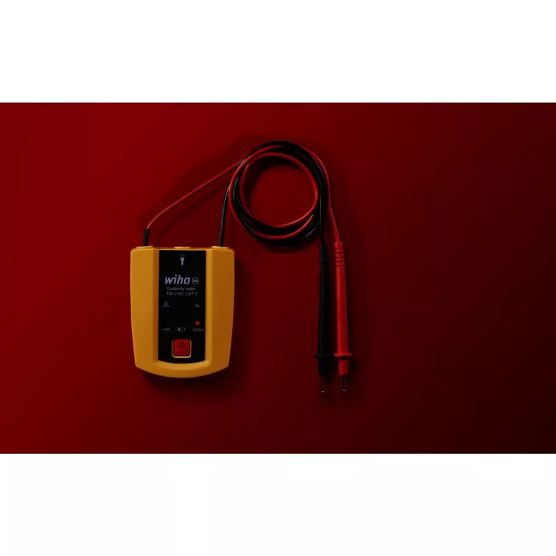 Doorgangstester 45222, tot 400 V AC, CAT II, meetapparaat geel/zwart