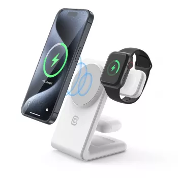 3-in-1 draadloze oplader MagSafe voor iPhone, Apple Watch en AirPods Crong