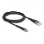 DELOCK USB-kabel USB 2.0 2 m USB A USB C zwart 81122