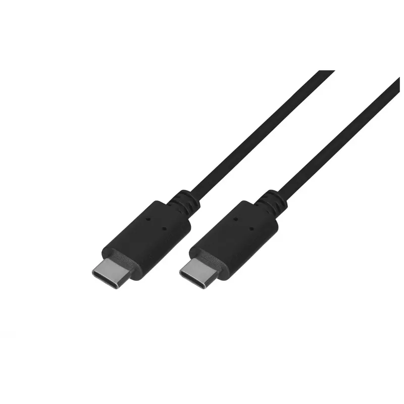 USB 2.0 USB-C-naar-USB-C-kabel LANBERG CA-CMCM-10CU-0010-BK 1 m, zwart, 480 Mbit/s, vergulde contacten