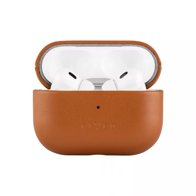 Fixed | earbuds case met MagSafe-ondersteuning | Apple AirPods Pro 2/Pro 2 (USB-C) | bruin | leer