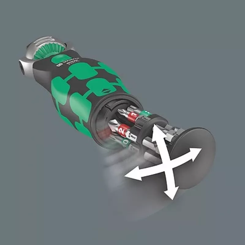 Wera Zyklop 8009 Pocket Imperial set 1 - ratelschroevendraaier met bitset