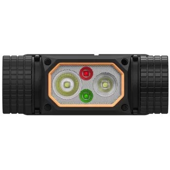 Hoofdlamp Duracell DH2000R geschenkbox – compacte zwart/oranje oplaadbare hoofdlamp