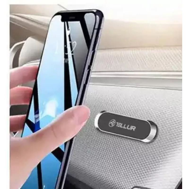 Magnetische autotelefoonhouder Tellur MCM8 plakbevestiging, grijs