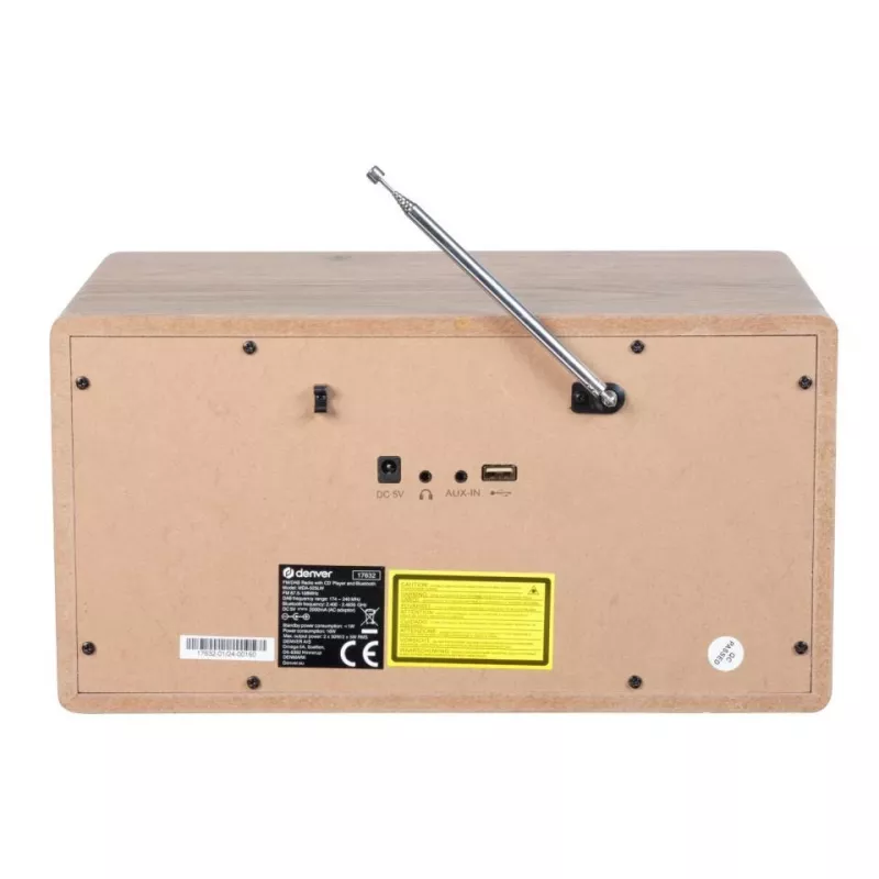 Persoonlijke cd-speler Denver MDA-525LW hout 10 W DAB+ FM