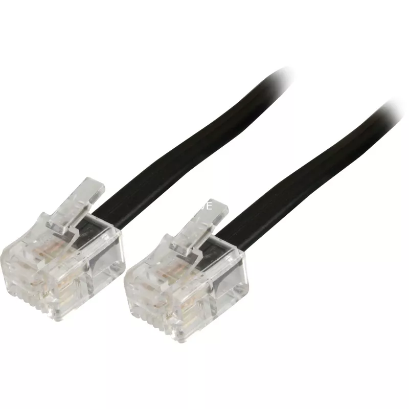 Modulaire telefoonkabel Goobay 50317 RJ-11 RJ-11 3 m zwart