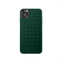 Hoes Devia voor iPhone 11 Pro Max met weefpatroon, groen