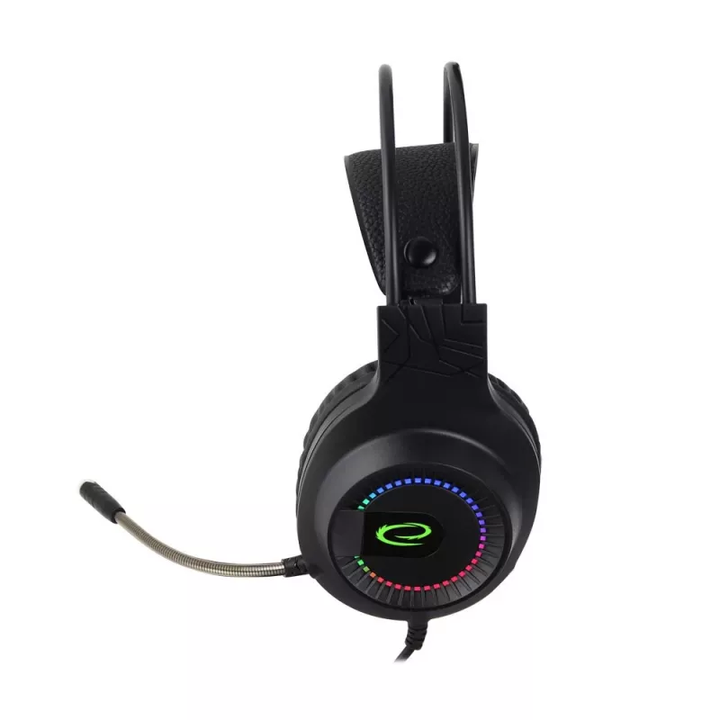 Esperanza EGH7100 Courser gamingheadset met microfoon, virtuele 7.1-surround, USB 2.0, volumeregeling, zwart
