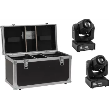 LED-spotset EUROLITE TMH-17 2x met koffer – professionele LED-verlichtingskit, 2 spots, draagkoffer