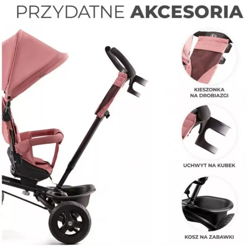 Driewieler AVEO ROSÉ ROZE