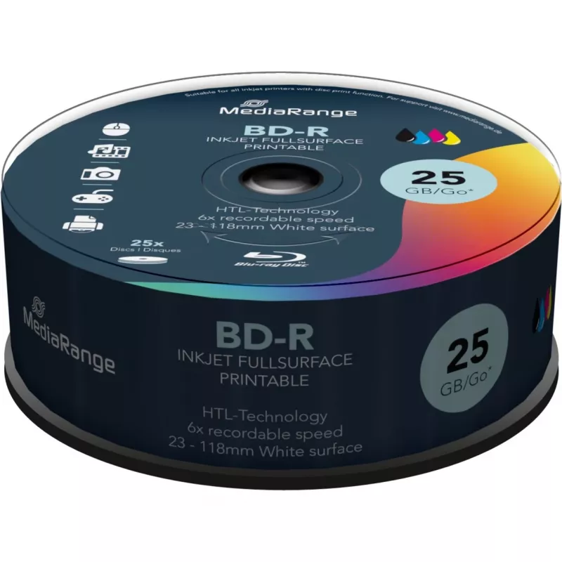 BD-R blanco Blu-Ray Disc MediaRange MR515