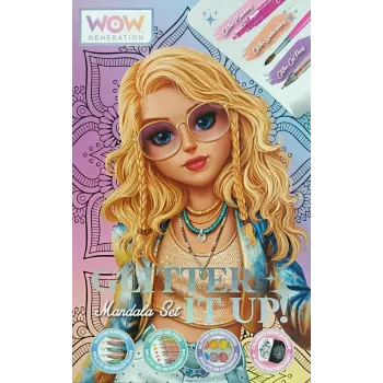 Creatieve kleurset Kids Euroswan WOW00084 — mandala-glitterkit voor kinderen