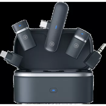 Draadloze microfoonkit Plusonic PS-TDS9 met USB-C-, Lightning- en 3,5-mm-aansluitingen