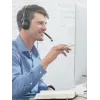 Koss CS200i headset bedrade hoofdbeugel kantoor/callcenter zwart