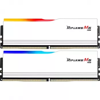 DIMM 32 GB DDR5-6000, werkgeheugen wit, F5-6000J2836G16GX2-RM5RW, Ripjaws M5 RGB, INTEL XMP