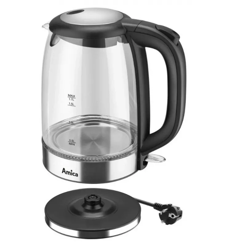 Waterkoker Amica 1.7L 2200W zilver