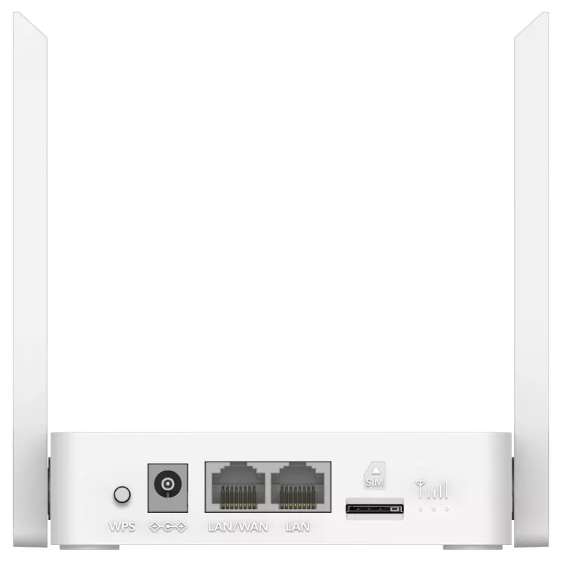Tafel-WLAN-router Cudy LT300_EU – 300 Mbit/s, single-band 2,4 GHz, nanoSIM, 1 WAN, 4 LAN-poorten