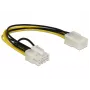 Interne stroomkabel DeLOCK 83775 0,2 m PCI-E 8-pin naar 6-pin
