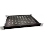 Rackplank LOGON RAS100BL, zwart, draagvermogen 50 kg, 465x345x25 mm
