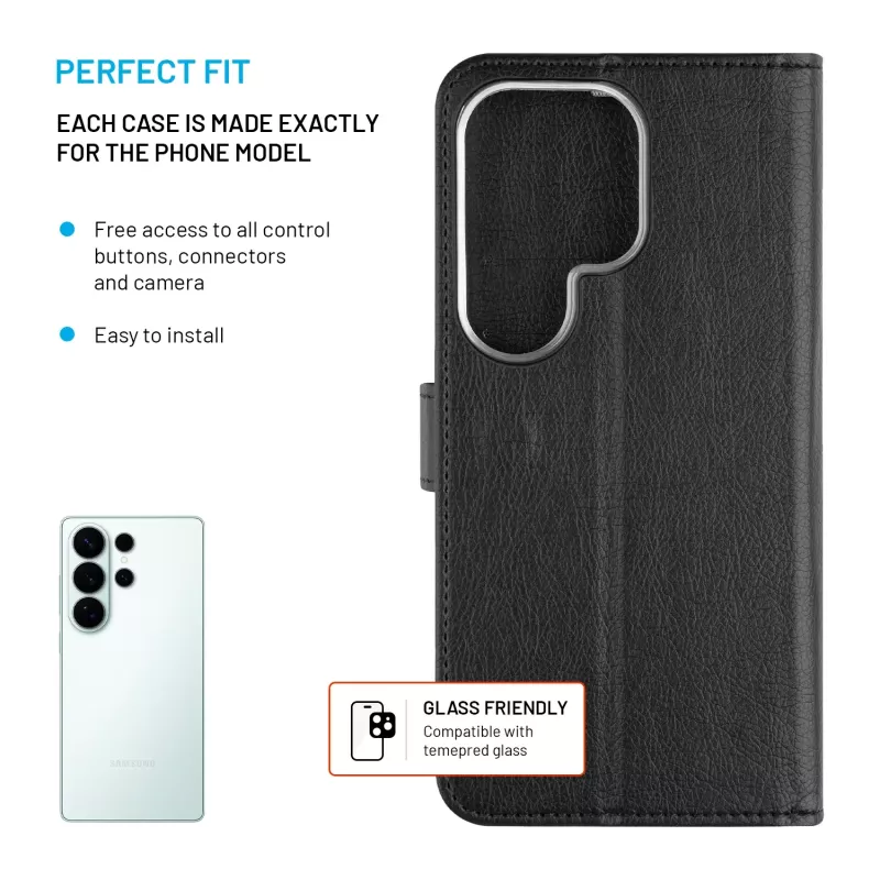 Fixed Opus | book case | Samsung | Galaxy S26 Ultra | kunstleer | zwart