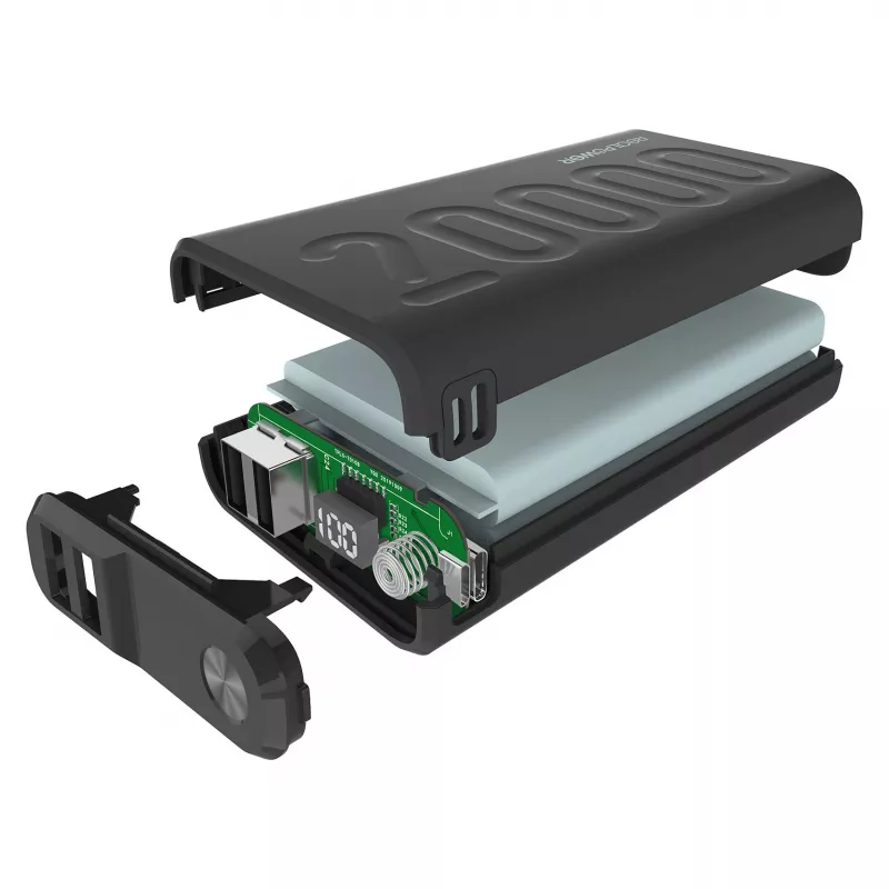 Powerbank RealPower PB-20000 PD zwart (323369)