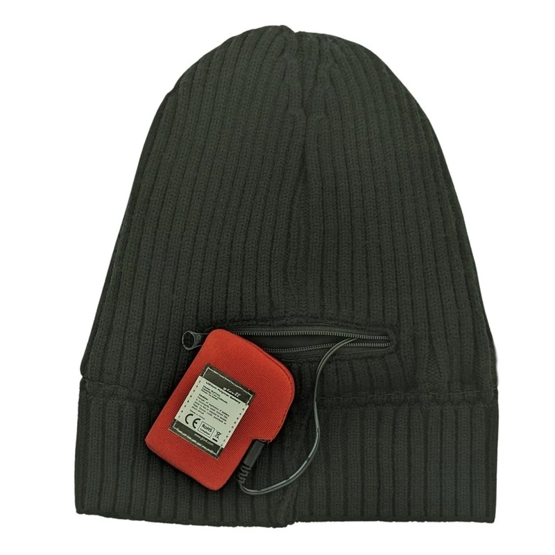 Glovii GC2B verwarmde muts met accu – polyester zwart