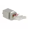 Delock 86404 Keystone-module RJ45 Secure Cat.6 naar LSA, wit
