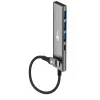 Goobay Slim 4-poorts USB-hub USB-C naar/USB-A 5 Gbit/s - -Plug> 1x (76562)