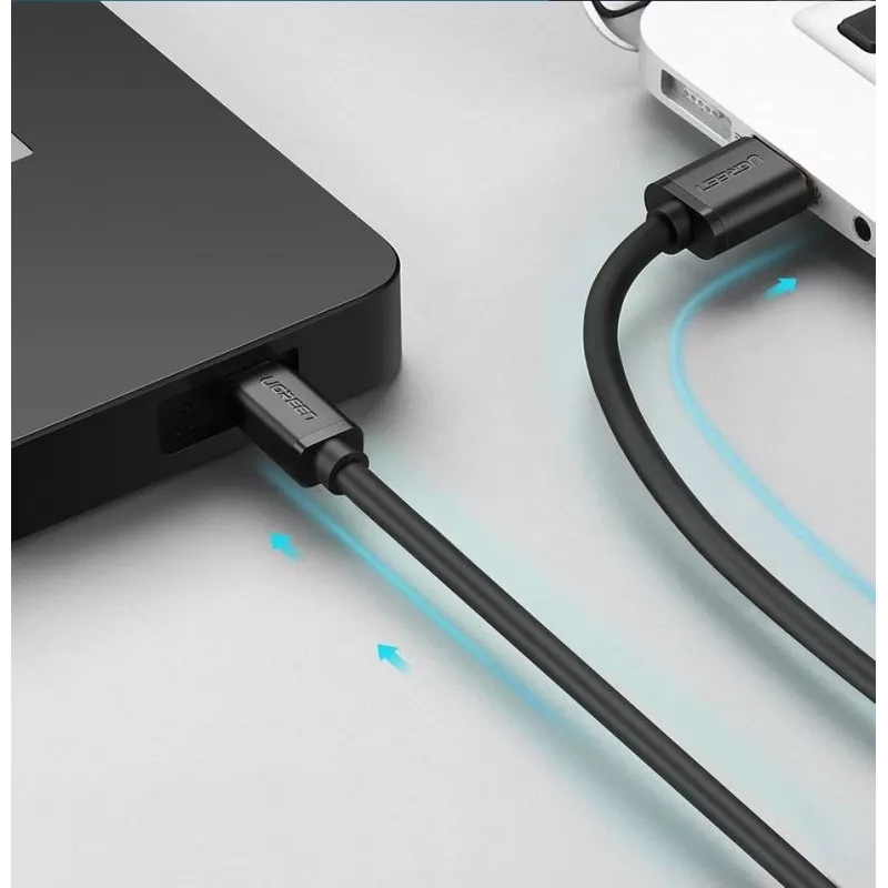 Ugreen USB-kabel - Mini-USB 480 Mbit/s 3 m US132 (zwart)