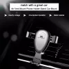 Maclean autohouder voor mobiele telefoons, universeel, voor het ventilatierooster, Gravity, max. hartafstand 90 mm, MC-324