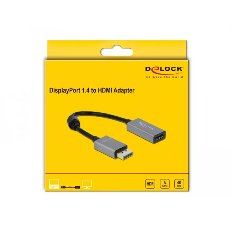 Actieve DisplayPort 1.4 naar HDMI-adapter DeLOCK 66436