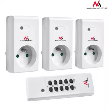 MCE153 draadloze stopcontacten 3-delige set - programmeerbaar + afstandsbediening