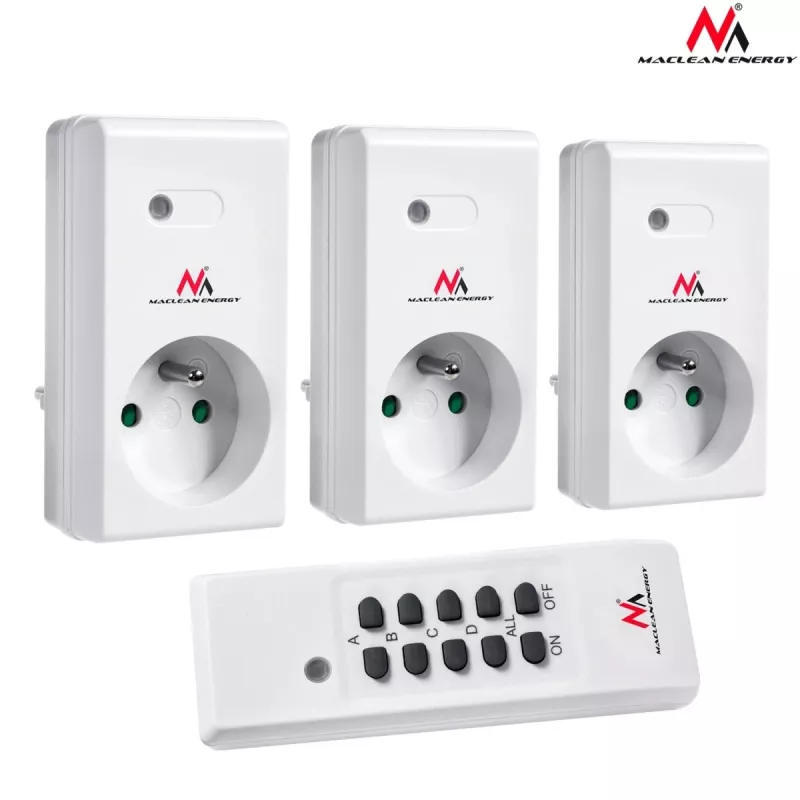 MCE153 draadloze stopcontacten 3-delige set - programmeerbaar + afstandsbediening