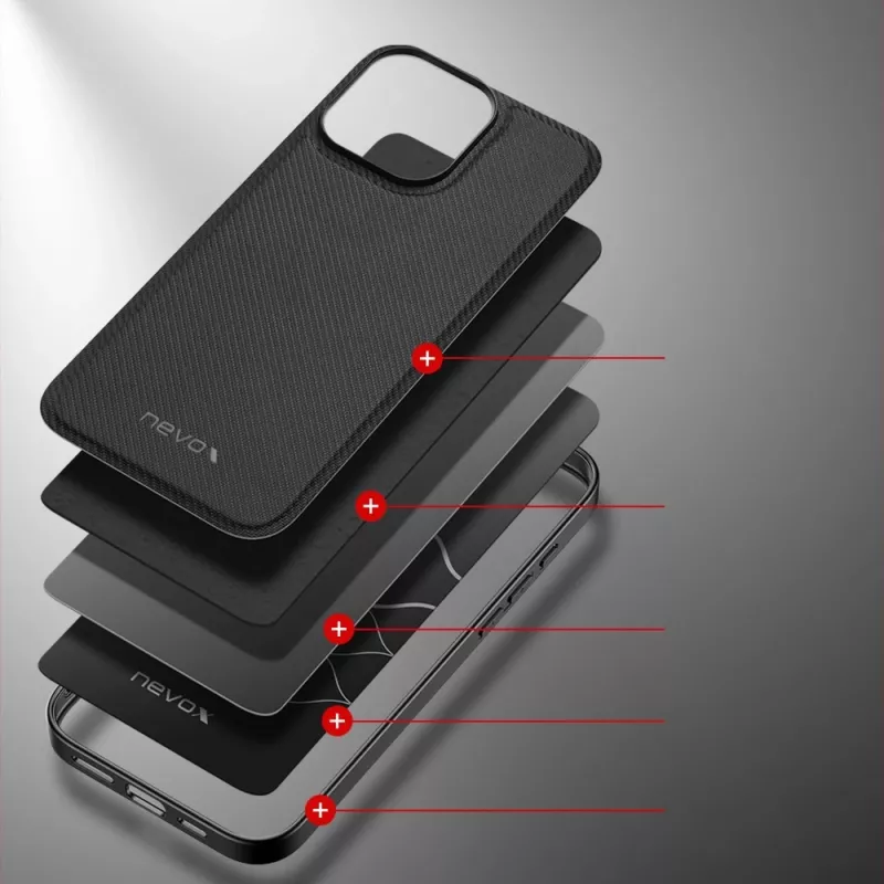 StyleShell Nylo, telefoonhoesje zwart, iPhone 16 Pro Max