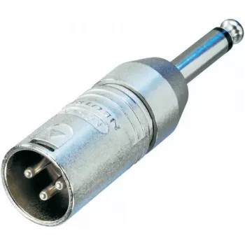 Neutrik - audio-adapter - XLR3 (M) naar mono-stekker (M) (NA2MP)