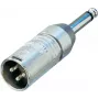 Neutrik - audio-adapter - XLR3 (M) naar mono-stekker (M) (NA2MP)
