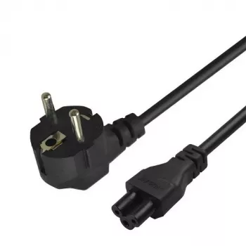 Stroomkabel Savio stroom IEC 60320 C5 CEE 7/7 3 m zwart C5-koppeling Type C