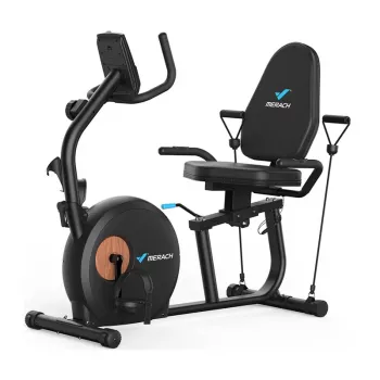 MERACH MR-S23B1-EU liggende ergometer (zwart)